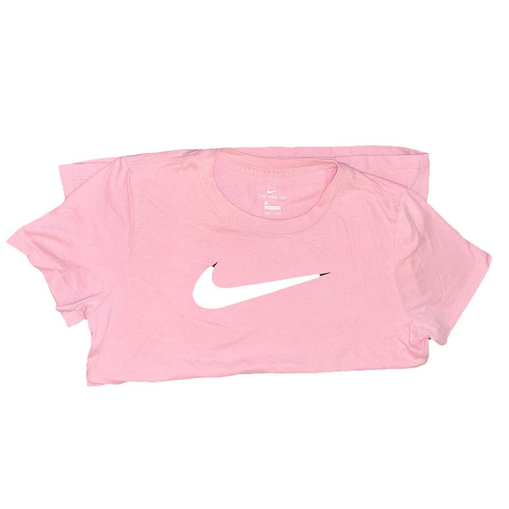 Nike Dri-fit Women's Pink Short Sleeve Crewneck Tshirt Size Large